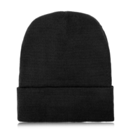 Aysatogc Black Hat Black Beanie for Men Women Knit Hat Slouchy Ski Watch Cap Warm Winter Hats Winter Beanies Skull Cap Autumn Caps for Decoration