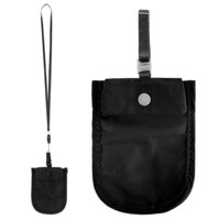 Undercover Bra Wallet Hidden Undercover Travel Bra Pouch for Women Undergarment Neck Pouch with Adjustable Elastic Strap Ideal Secret Pocket Carry Accessory for Women Protect Valuables (Black)