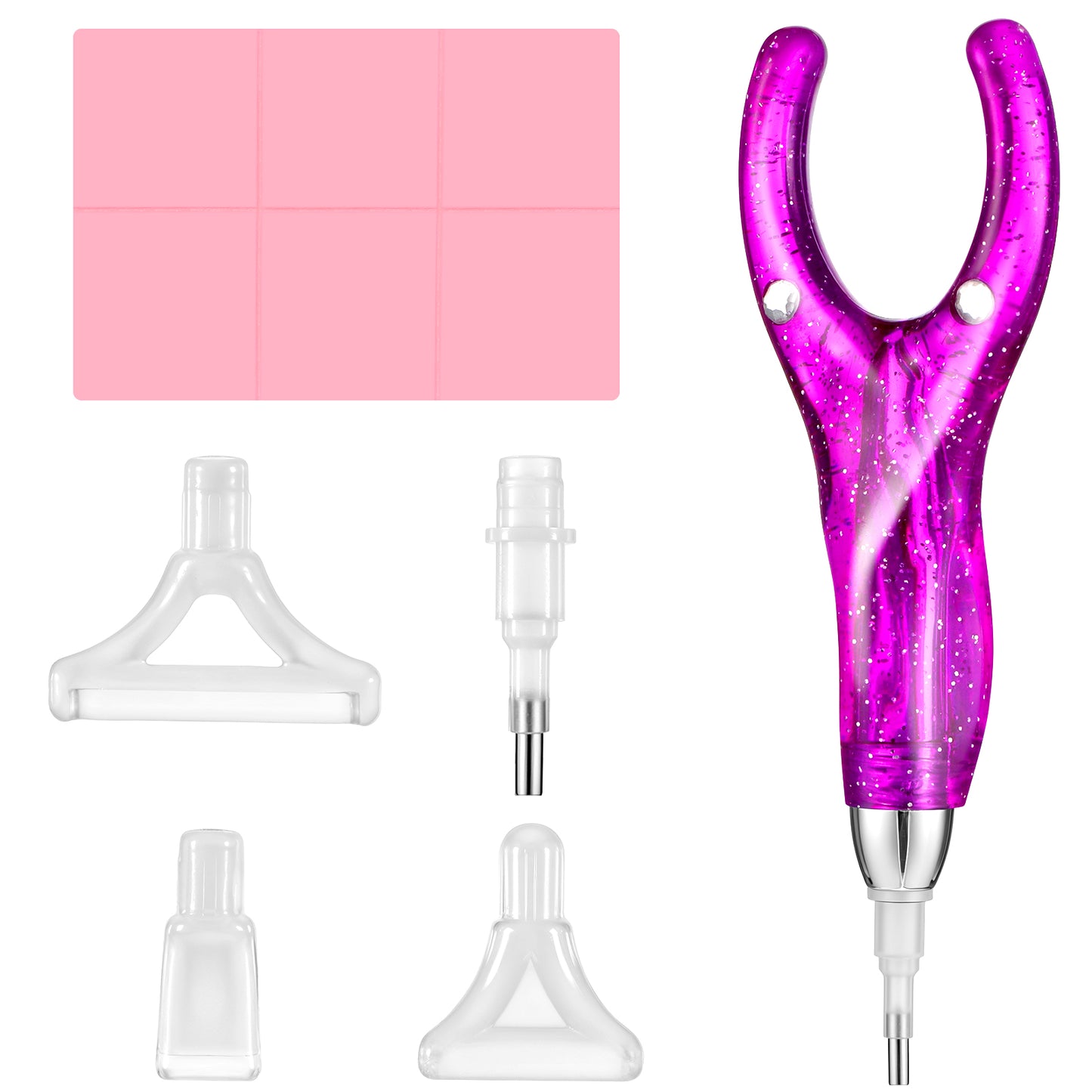 Aeaocvo Dimond Art Pen, Diamond Art Pens Tools with Glue Clay and Various Tips, Ergonomic 5D Dimond Painting Tools for Dimonds Painting Nail Decoration