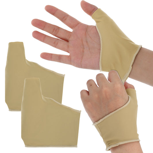 Thumb Wrist Brace Compression Sleeve, Soft Elastic Fabric Thumb Splint Glove Liner for Women and Men Fits Both Hands Ideal for Carpal Tunnel Tendonitis and Sports Injuries (Large)