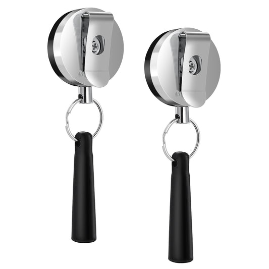 ASTER Heavy Duty Retractable Pencil Holder, 2 Pack, Ideal for Carpenters, Markers, Carpenter Pencils, Surveyors, Nurses, Office Workers, Heavy-duty, Wear-resistant