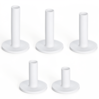 5 Pack Rubber Golf Tees For Mats, Adjustable Height Golf Simulator Tees With Holder, Non-Slip Driving Range Tees for Indoor Outdoor Practice, Compatible With Golf Mats And Simulators, Mixed Sizes