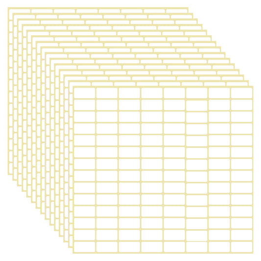 (2" X 1") 16 Sheets White Sticker Labels, Printable Blank Name Tags Sticker Removable Label Paper Water Proof Label Stickers for Address Folders Food Containers Shipping(Total 1680 Labels)