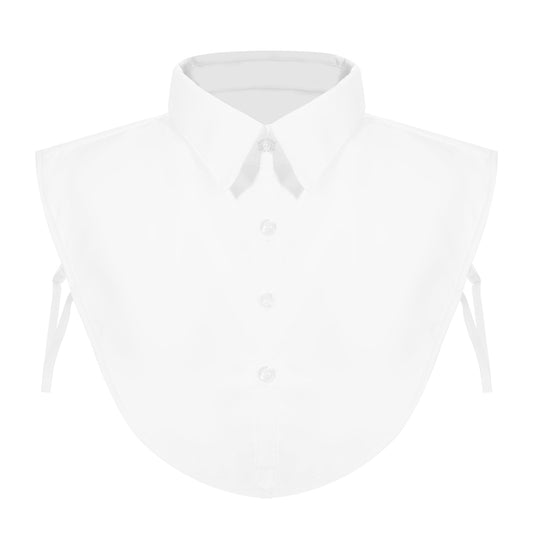 ZEYIYER White Fake Detachable Collars Insert Shirt, Versatile Dickey White Collar, Half Shirt Collar for Women & Girls