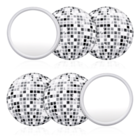 YQQYG 6 Pcs Disco Ball Compact Mirror, Portable Mini Handheld Mirror for Girls Women Gift Birthday Bachelorette Party Favors