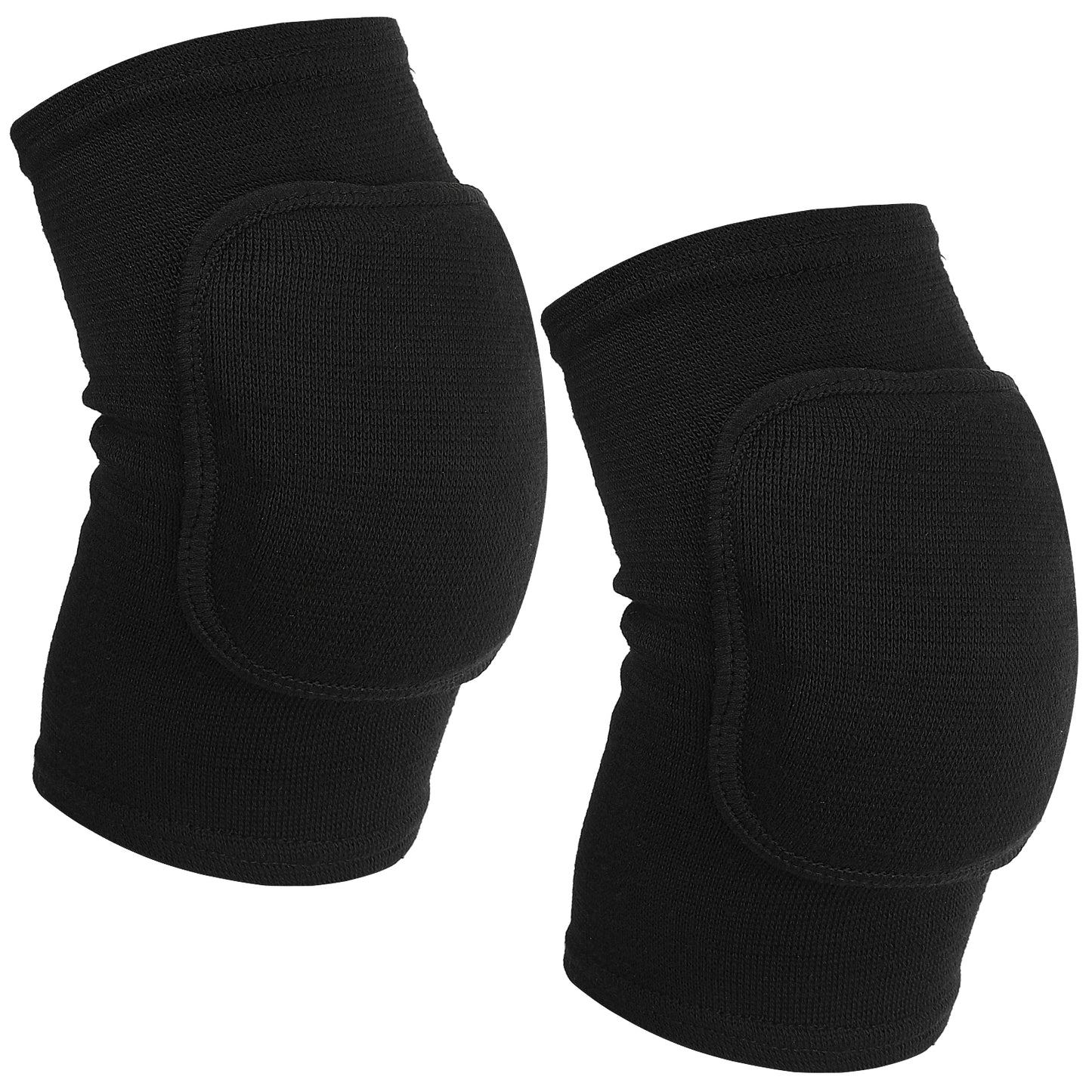 1 Pair Arm Brace Pads, Arm Knee Protector with Thicken Sponge Padding Breathable Anti-Collision Elbow Wraps Volleyball Basketball Tennis Compression Elbow Pads Support Strap for Kids Men Women (Black)