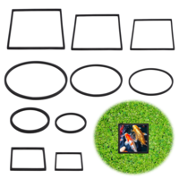 10 Pcs Fish Feeding Ring Set, Aquarium Floating Plant Corral Barrier, Round & Square Aquarium Feeding Ring Floating Rings Betta Tank Accessories for Fish Tank Float Rings