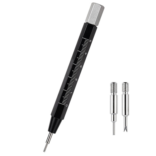 Watch Band Pins Tool, Watch Link Remover Tool Kit Professional Stainless Steel Spring Bar Tool Watch Strap Link Pin Pusher Repair Tool with Ruler for Watch Band Install Adjustment Replacement Sizing