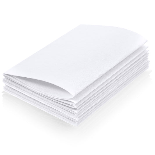 10 Pcs White Felt Sheets, 8" X 12" Soft Felt Fabric 1.4mm Thick for Crafts, Wool Felts Sheet for Crafts Sewing Quilting Project Patchwork