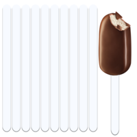 10 Pcs Ice Cream Sticks, 4.5 Inch Reusable Acrylic Cake pop Stick, Clear Cake pop Sticks, Cakesicle Sticks for Candy Ice Cream DIY Crafts