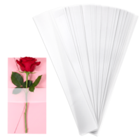 100 PCS Clear Invitation Belly Bands, Vellum Belly Band for 5x7 Invitations, Belly Bands for Invitations, Vellum Paper Belly Bands for Envelopes Wedding Invitation Card Gift Wraps