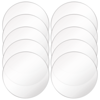 10 Pcs 6 Inch Acrylic Ornament Blanks, Clear Acrylic Round Disc for Crafts Transparent Circle Blanks Plastic Circles for Crafts Christmas Decor Engraving Painting