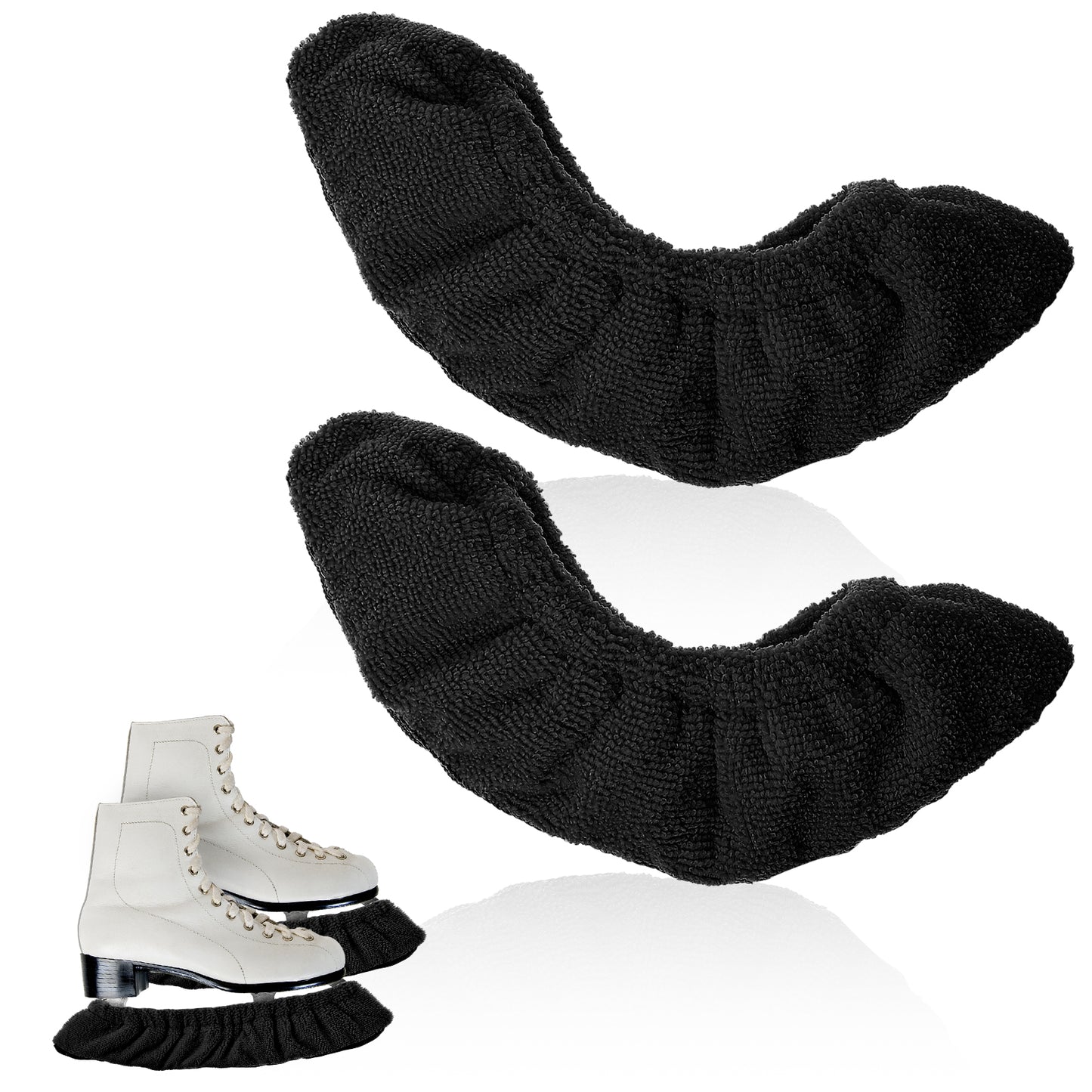 1 Pair/2 Pcs Skate Guards,Hockey Skate Guards,Reusable Ice Skates Blade Covers Hockey Stick Blade Protector Sports Blades Cover for Figure Skates and Ice Skating Cover for Men Women