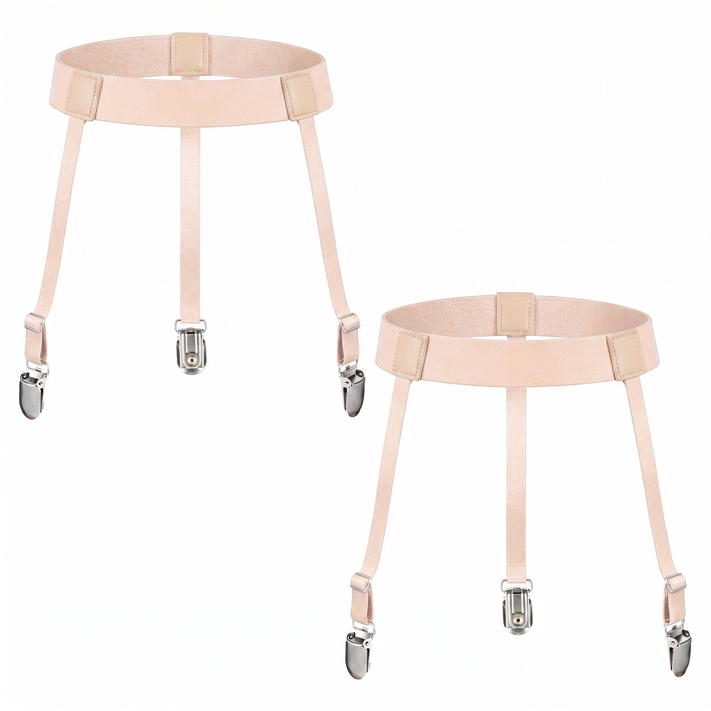 Thigh Garter Belt for Women, 2 Pcs High Elastic Suspender Belt with Clips
