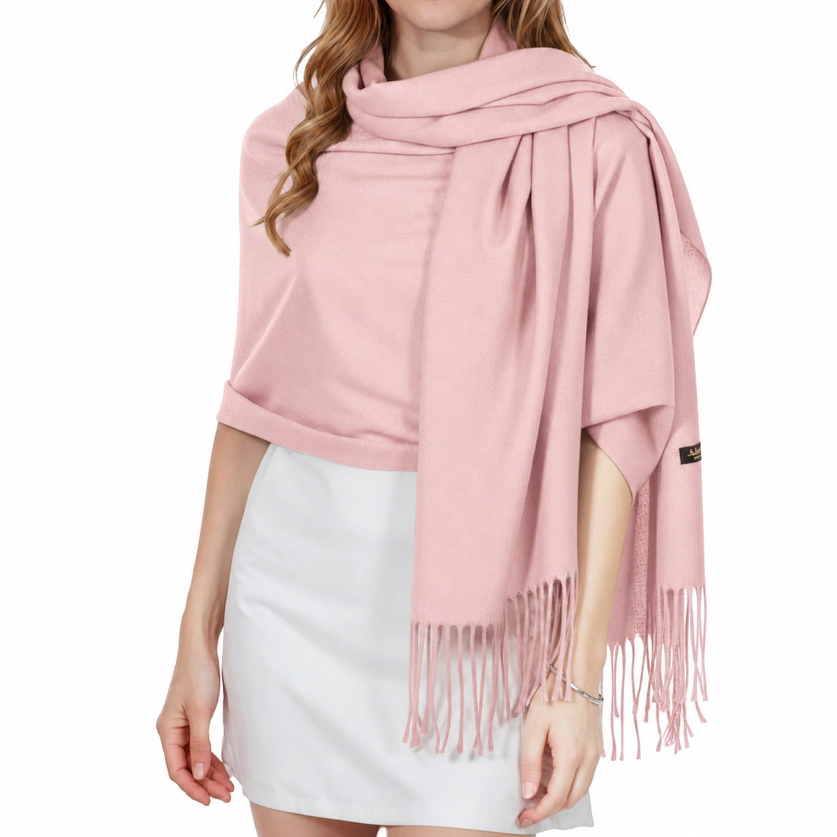 Shawl Wraps for Women, Soft Pashmina Shawl with Fringes Blanket Wrap