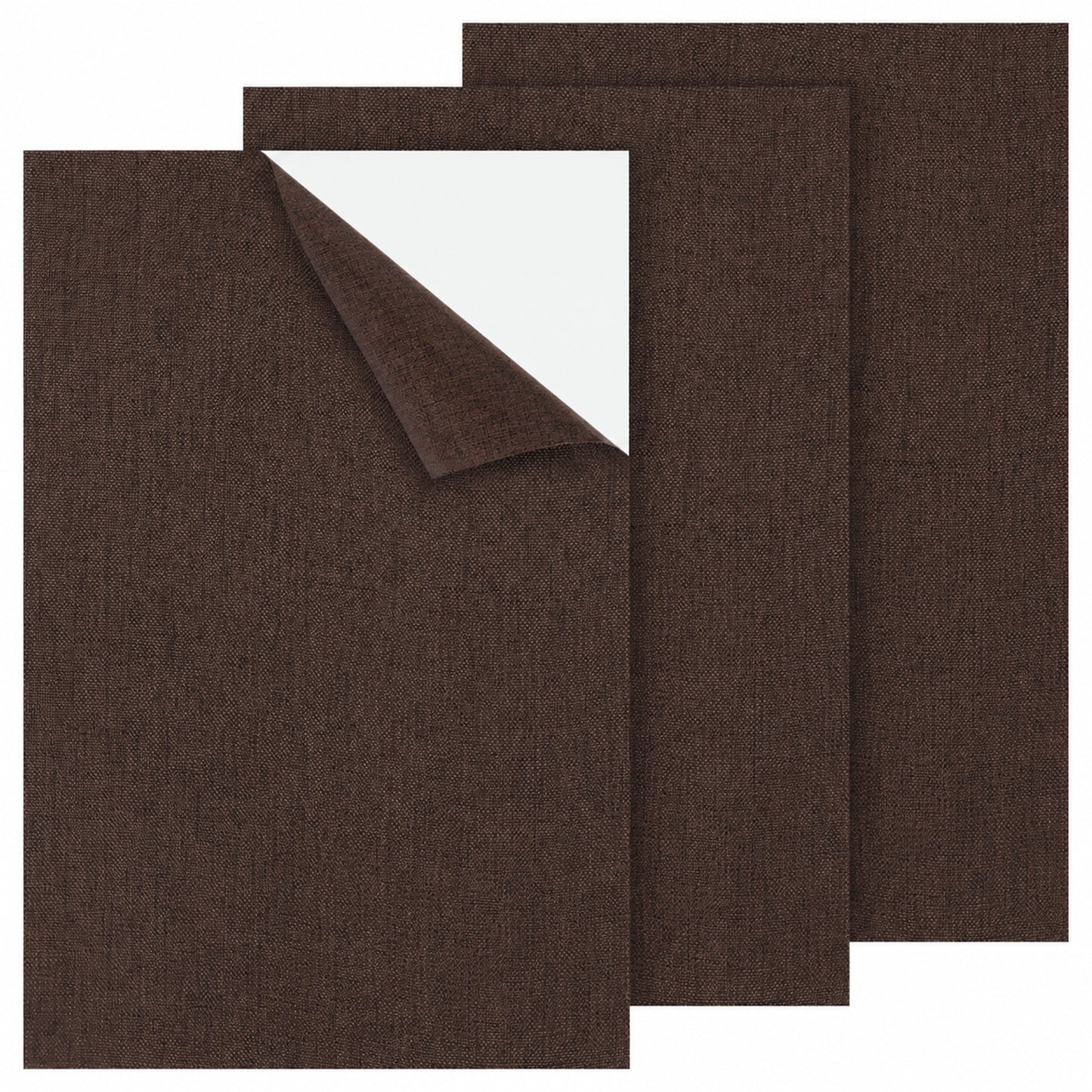 Axafazup 3Pcs Brown Canvas Repair Patch, 8×12 Inch Canvas Repair Tape, Waterproof Self-Adhesive Fabric Repair Patch for Tents, Boat Cover, Pop Up Canopy, Patio, Bags, Cover