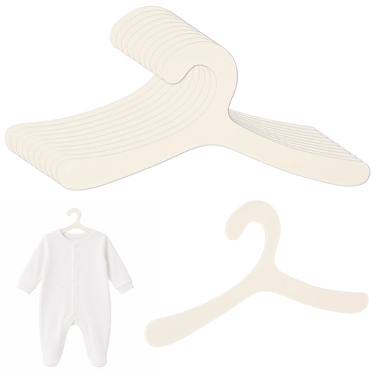 10 Pcs Plastic Baby Hangers for Closet Toddler Plastic Hanger Non-Slip