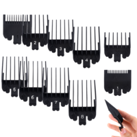 10 Pcs Professional Hair Clipper Combs Guides, Black Replacement Clipper Guides Replacement, Guards for Most Clippers/Trimmers