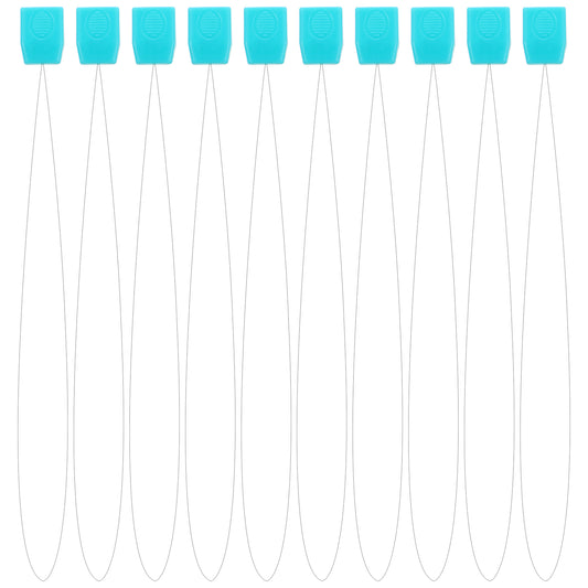 10 PCS Punch Needle Threader, 9.8 Inch Long Embroidery Needle Threader, Punch Needle Threading Tool Threaders for Embroidery Floss, Stitching, Cross Stitch, Sewing, DIY Sewing Craft Works