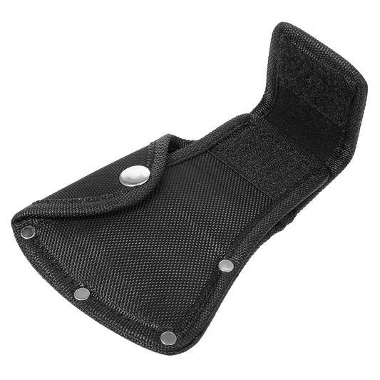 Axe Head Sheath Holster, Hatchet Cover for 1-1/4lb Axe, Black Ax Head Sheath Holster Double Snap Hatchet Blade Protector for Outdoor Hiking Outdoor Work Axe Cover
