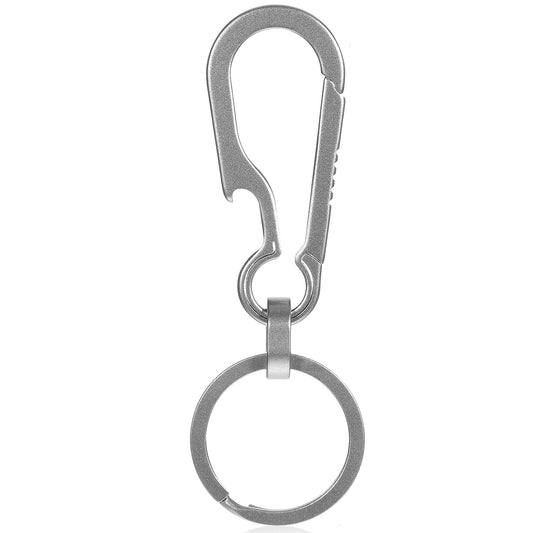 Titanium Key Chain, Heavy Duty Key Chain Bottle Opener, Anti-Lost Quick Release Key Chain for Keys, Keychain with Bottle Opener, Car Key Chains for Men and Women with Titanium Key Ring