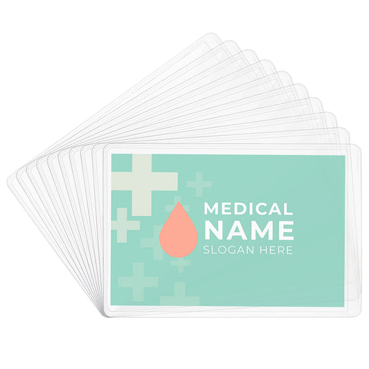 ASTER Card Protector Sleeves, 20 Pack Plastic Credit Card Holder Clear Card Sleeves PVC Waterproof Medicare Card Protector Sleeves Wallet Size Slot for Social Security Card Insurance Card Debit Card