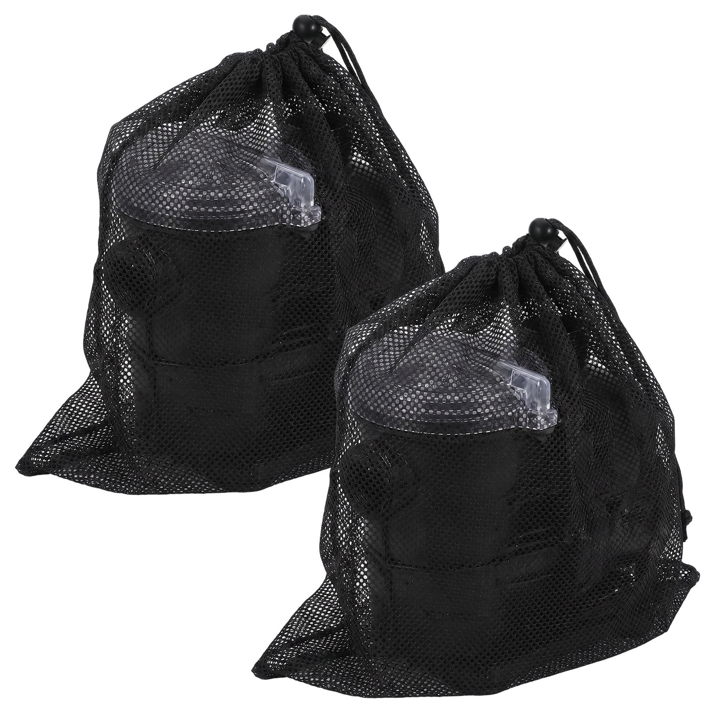Aysatogc 2 Pcs Large Pump Barrier Bag, Pond Pump Cover Filter Bag Black Media Nylon Mesh Bag for Outdoor Water Ponds, Garden, Swimming Pool Filters (18.5”x18.5”)