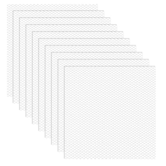 10 Pcs Fursuit Eye Mesh Sheets, 1mm Hole White PVC Plastic Mesh, 11.8in x 7.87in, Waterproof & Printable Eyes Masks Net for Furry Cosplay Masks, Therian Eyes, Fursuit Props, and DIY Craft Making